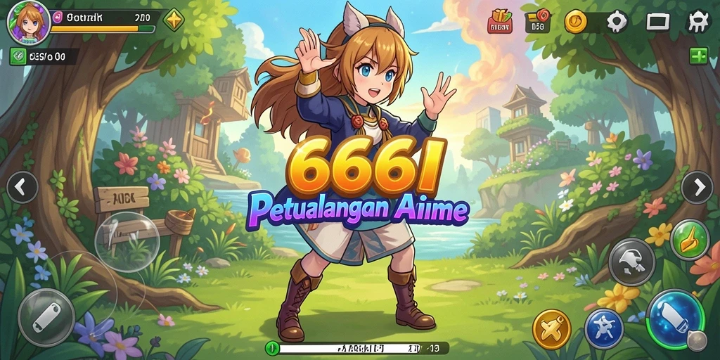 Tampilan gameplay 666I yang mengesankan dengan karakter Anime.
