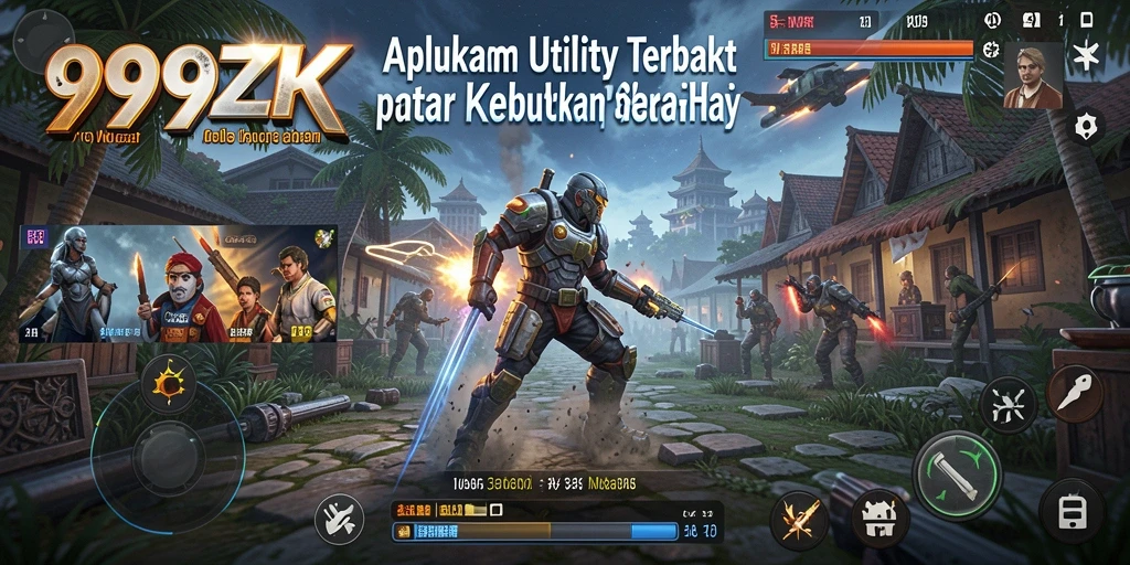 Screenshot utama 999ZK menampilkan antarmuka aplikasi Utility yang mudah digunakan.