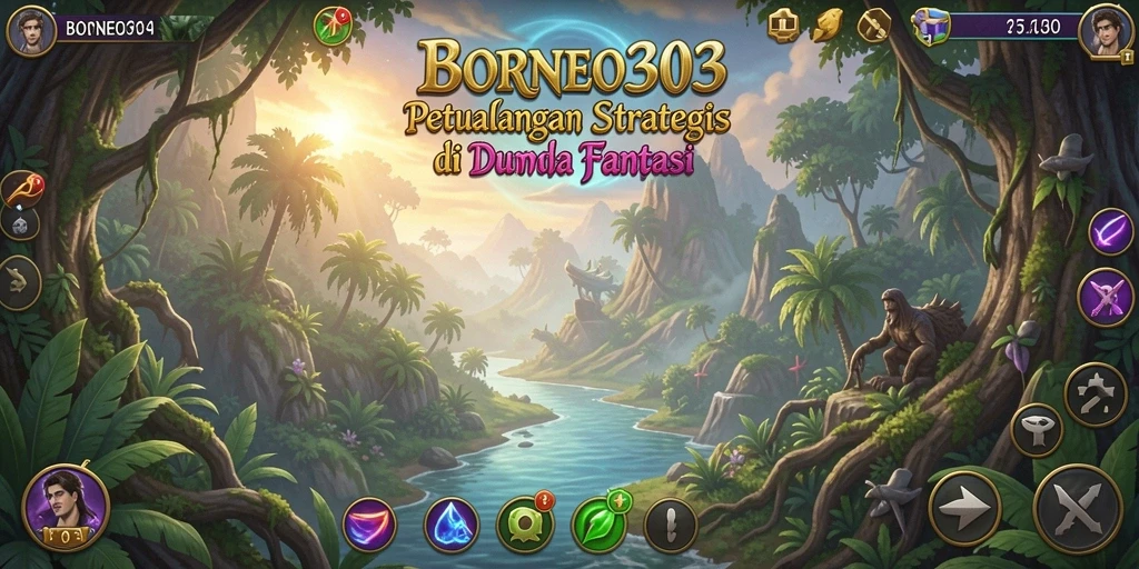 Tampilan gameplay mendebarkan di dalam Borneo303.