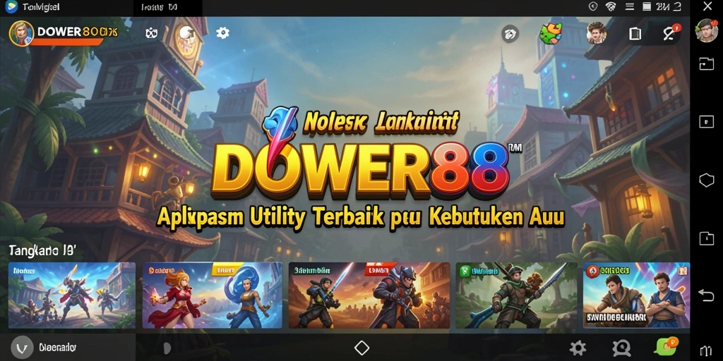 Tampilan antarmuka pengguna DOWER88 yang sederhana dan fungsional.
