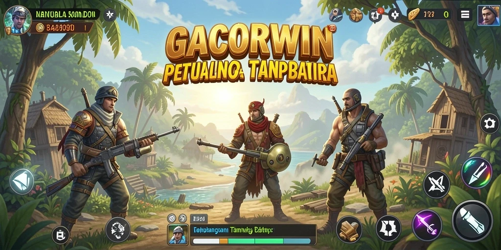 Tampilan gameplay GACORWIN yang menakjubkan di dunia terbuka.
