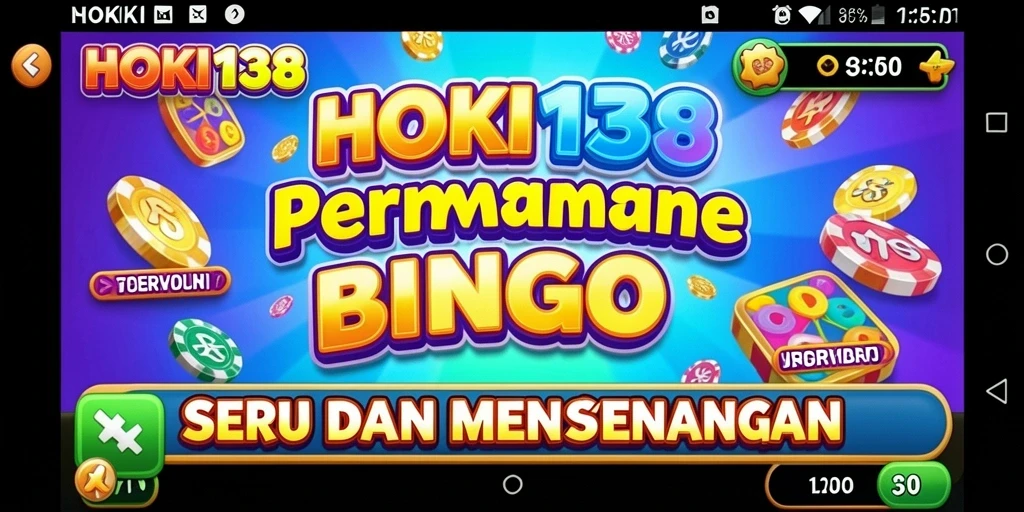 Screenshot gameplay HOKI138 yang menampilkan suasana permainan Bingo.