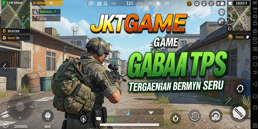 Tampilan permainan JKTGAME dengan aksi seru di battlefield.