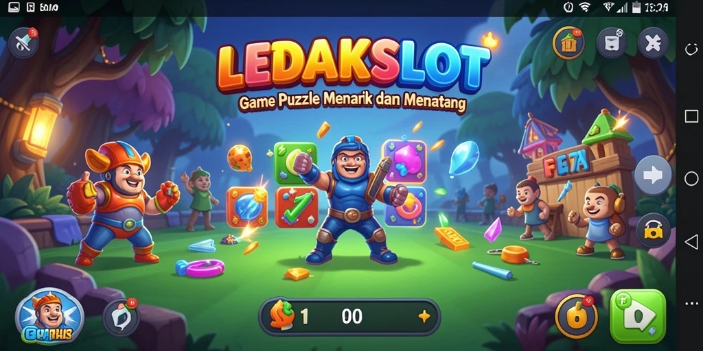 Gameplay menarik LEDAKSLOT dengan tantangan puzzle.