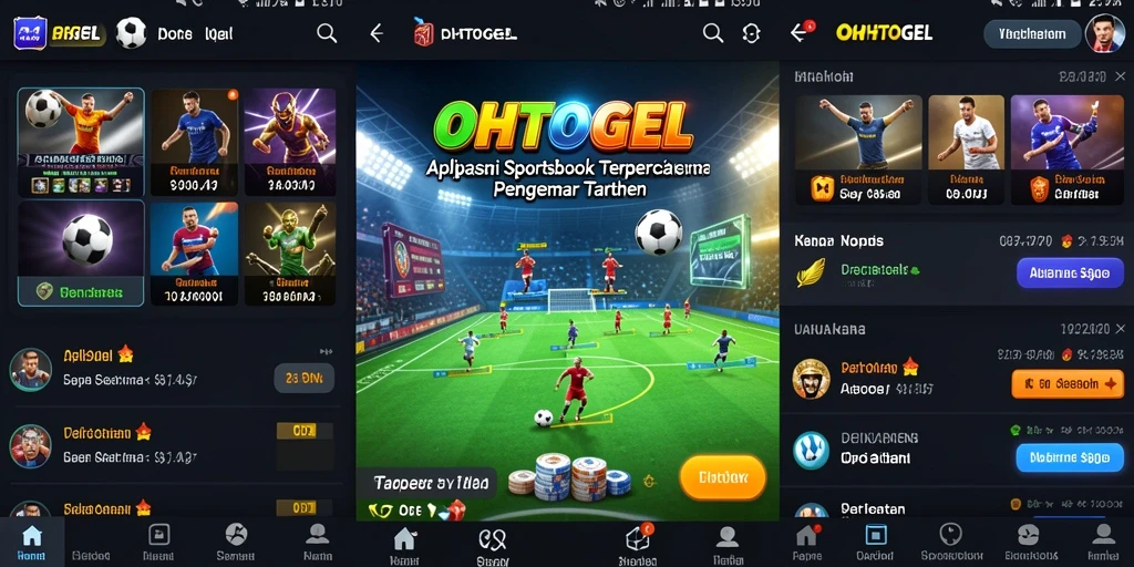 Screenshot OHTOGEL menampilkan tampilan antarmuka Sportsbook yang menarik.