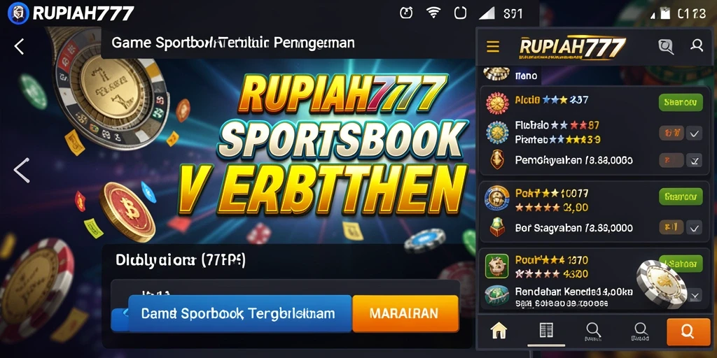 Screenshot utama RUPIAH777 menampilkan antarmuka sportsbook yang menarik.
