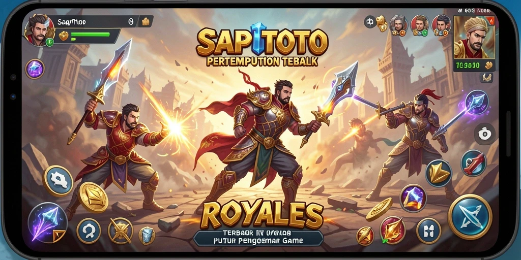 Gameplay Battle Royale yang menegangkan dalam SAPITOTO.
