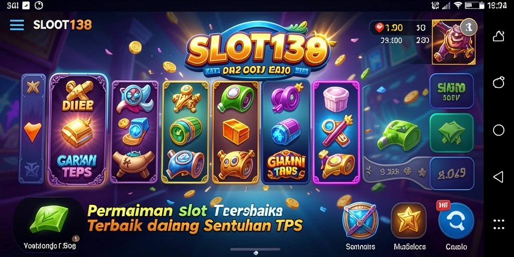 Tampilan utama gameplay SLOT138 yang menarik dan interaktif.