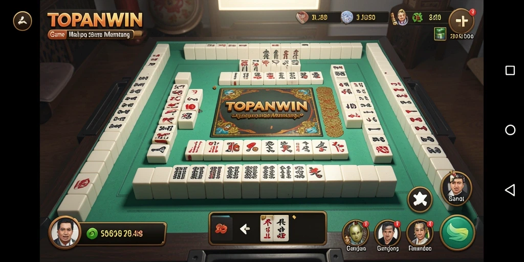 Tampilan gameplay TOPANWIN yang menarik dan seru dalam permainan Mahjong.