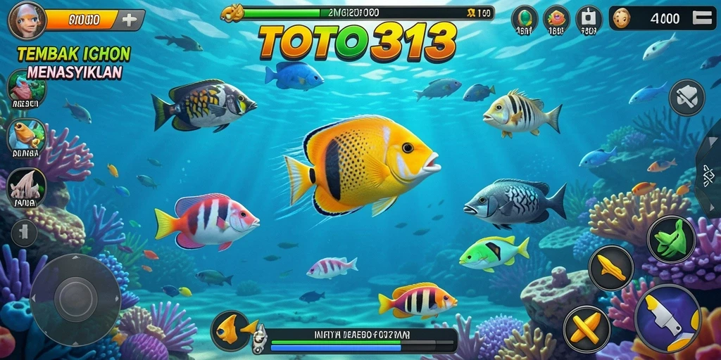 Gameplay seru Tembak Ikan di TOTO313.