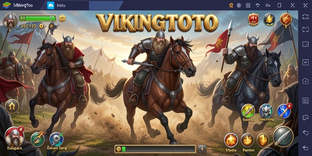 Tampilan menegangkan saat balapan di lintasan VIKINGTOTO.