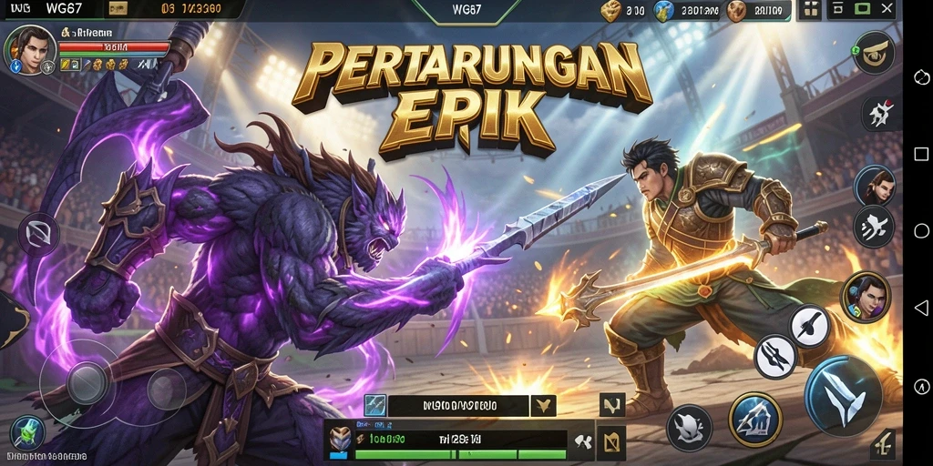 Tampilan aksi intens dari gameplay WG87 yang menampilkan pertempuran seru.