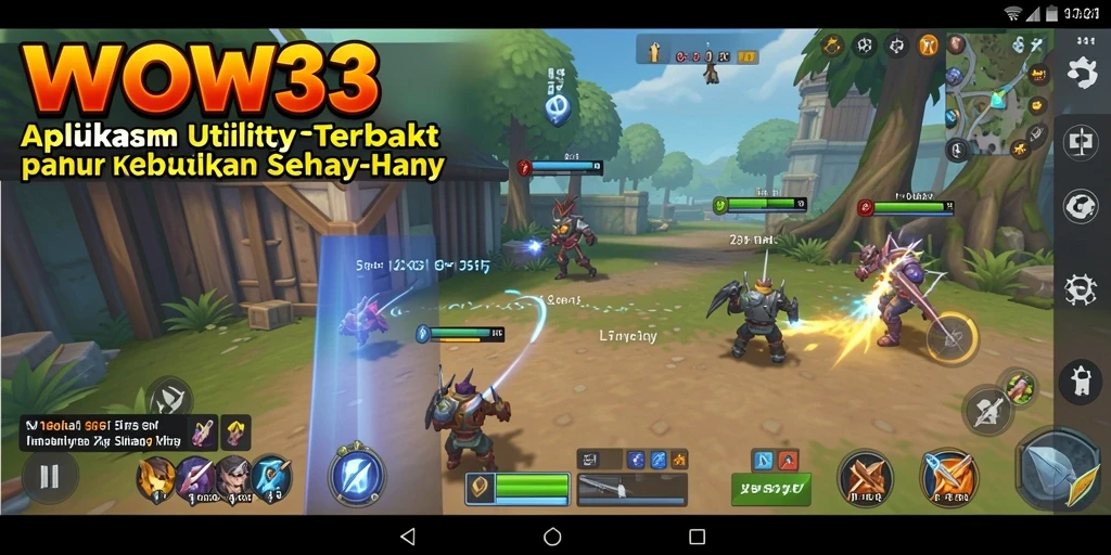 Tampilan utama WOW33 dengan fitur-fitur Utility yang menarik.